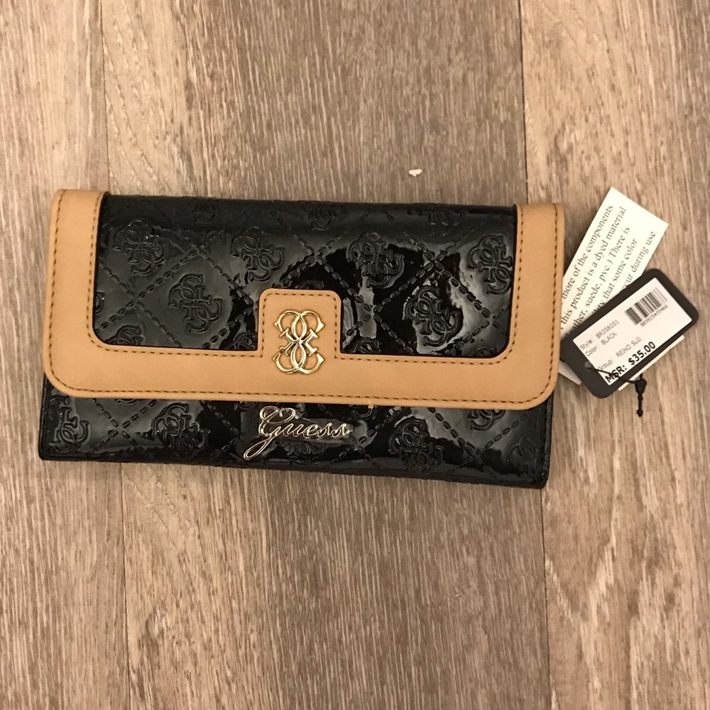 Guess Wallet Black NWT!